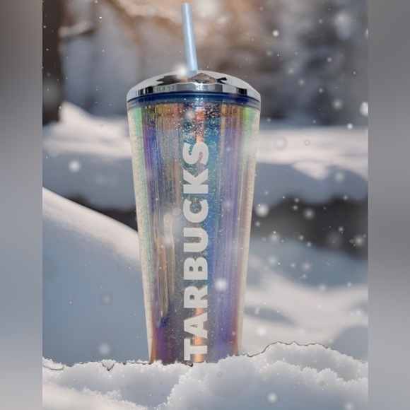 Starbucks Blue Chromatic Glitter Iridescent Dome Tumbler Cup 24oz Holiday 2023 - Picture 4 of 8